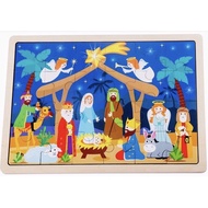 Tooky Toy Wooden Puzzle : The Nativity - Christmas