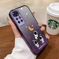 Casing redmi note 11 4g xiaomi redmi note 11s redmi note 11 pro 5g phone case Softcase Silicone shockproof Cover new design Sparkling Cartoon Astronaut SFSYHY01