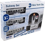 New York MTA New York City 3 Pc. Battery Operated Train Set with Track,39" X 25"