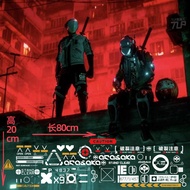 Ready Straw! Tlp Hollow Car Sticker Cyberpunk Cyberpunk2077 Arasaka Company Arasaka Game Modificatio