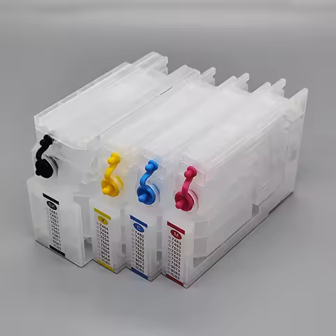 4Pcs Empty Refill Ink Cartridge No Chip for Epson WorkForce Pro WF6090 WF6590 WF8090 WF8590 WF8010 W