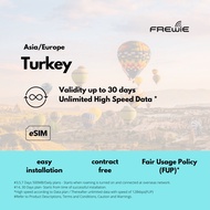 Unlimited* Turkey eSIM Data Roaming (*FUP) | QR delivered via email
