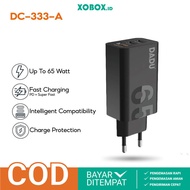 KISONLI x DICE 3 Port USB+Type-C PD Adapter Head 65W 20W Super Fast Adapter + Travel Cable DC_333_A 