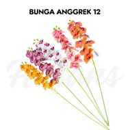 Bunga Anggrek Latex Premium / Bunga Anggrek Artificial / Bunga Anggrek Palsu Plastik / Bunga Anggrek 12