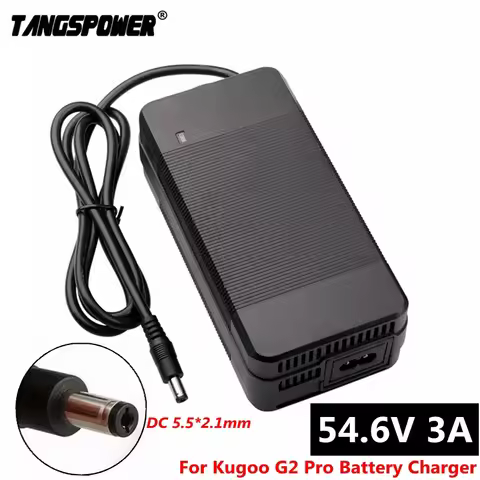 48V Lithium Battery Charger For Kugoo G2 Pro Kugoo C1 Charger For 13S 54.6V 3A Li-ion Battery Charge