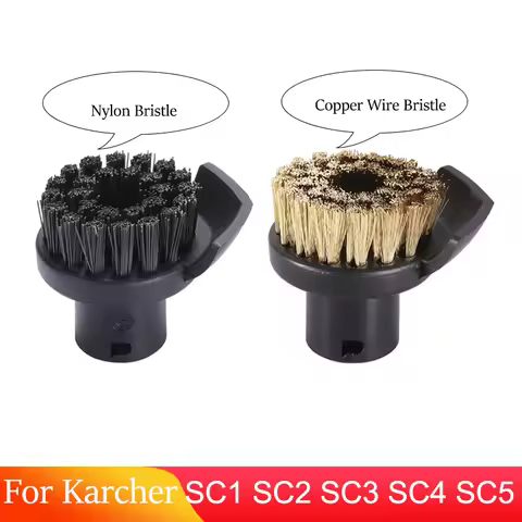 Round Clean Brushes With Scraper for Karcher SC1 SC2 SC3 SC4 SC5 SC7 CTK10 Steam Cleaner Accessories