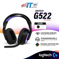 Logitech G522 LIGHTSPEED Wireless Gaming Headset with LIGHTSYNC RGB, Synchronized PRO-G Audio, BLUE 