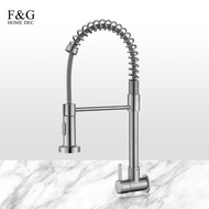 kitchen pull out faucet kitchen sink wall mounted single cold stainless steel pull-out faucet kitche