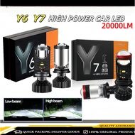 Y6D/Y7D Car LED Car Headlight LED Mini Projector H4 LED Headlight Bulb Projector Lampu Kereta LED 75
