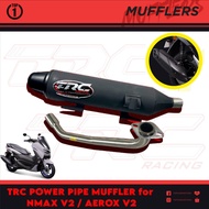 TOP1 PH TRC Removable Silencer Power Pipe Muffler for Yamaha NMAX V2 / AEROX V2 Motorcycle