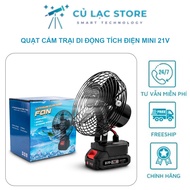 Quạt tích điện cắm trại đa năng quạt mini camping 21V công suất cao