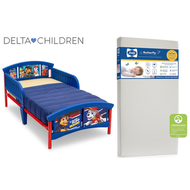 PAW PATROL - 美國 Delta Children Paw Patrol 幼童床架 + 美國製 Sealy Butterfly 幼童床褥套裝