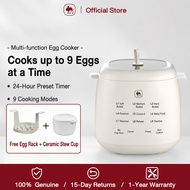 CAMEL 9-Egg Electric Egg Cooker Periuk Telur Elektrik Digital Steamer 24H Timer 9 Menu Boil Steam