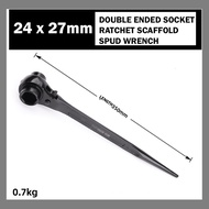 24x27 mm Wrench Set Pointed Tail Dual-use double Ratchet Quick Socket Spanner Tools nut bolt spanner