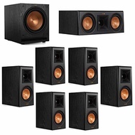 Klipsch 7.1 System with 2 RP-500M Bookshelf Speakers, 1 Klipsch RP-500C Center Speaker, 4 Klipsch...