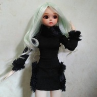 BJD doll clothes 1/3. Doll clothes for 1/3 BJD doll. Black Color