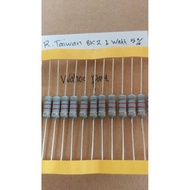 Resistor 8K2 1 watt 5% taiwan price (10 pcs)