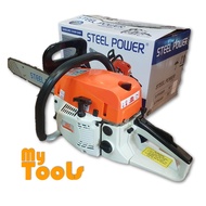 20  Steel Power STP6000 Heavy Duty Petrol 2 Stroke Chain Saw 55cc