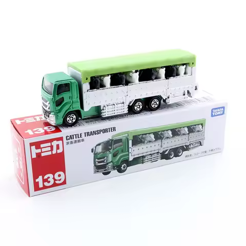 Takara Tomy Long Type Tomica No.139 Cattle Transporter Diecast Automotive Model Ornaments Cas Toys G