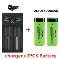 Panasonic 26650 battery 5000mAh 3.7V 50A Li-ion rechargeable battery with Liitokala Lii-202 Battery 