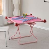 Mahjong Table / Lami Table / Fordable Square Table /麻将台 粉色