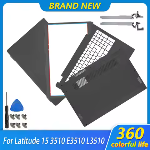 New For Latitude 15 3510 E3510 L3510 Laptop LCD Back Cover Front Bezel Palmrest Top Bottom Case Hing