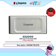 Kingston XS2000 (500GB/1TB/2TB) Portable SSD USB Type-C 20Gbps