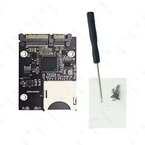 SD Memory Card To SATA SDD Card Adapter Converter for 2.5in SATA SSD Accessories Transfer Rates up t
