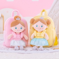 leya Plush Backpacks Baby Girl Bags Angel Girl Doll Backpacks Kids Gifts Angel Princess Plush Bags Stuffed Toys with Dolls