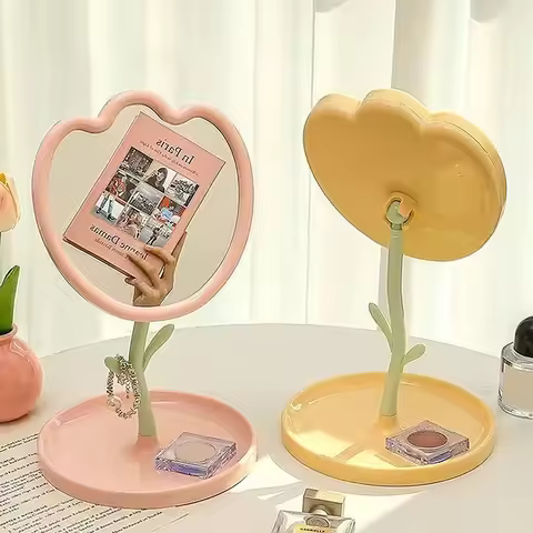 Makeup Girls Small Mirror Bedroom Beauty Design Women Nordic Mirrors Quality Funky Espelhos Decorati