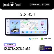AMERICA SOUND 12.3 INCH PLAYER/2K/7862S/4+64G/IPS/QLED/DSP/4G/MIC/360 CAMERA SYSTEM/FM7708/POWER IC7
