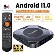 Android 11 TV Box Fast Dual Wifi AV1 M-G31 MP2 32G 64G BT5.0 1080P 3D 4K Fast Tv Receiver Set top Box