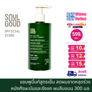 SoulGood MintBHA Anti Hair Loss Shampoo Oily Dandruff Scalp 300ml โซลกู๊ดแชมพูมิ้นท์ ลดผมขาดหลุดร่วง หนังศีรษะมัน รังแค