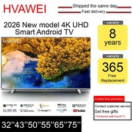 8 Years Warranty HVAWEI 4K Borderless Android TV 32-75 Inch Voice Control Bluetooth Netflix YouTube 