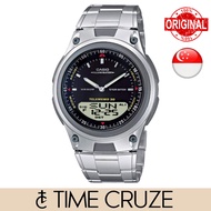 [Time Cruze] Casio AW-80 Illuminator Dual Time Telememo Stainless Steel Men Watch AW-80D-1AVDF AW-80