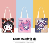 Kuromi Patterned Canvas Bag - Capacity to Hold Many Personal Items - Canvas Bag with Many Pictures