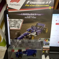 Panini F1 Car 1/43 Scale O. Panis Ligier JS43 1996 with magazine issue 105 LOT8F3110#2631