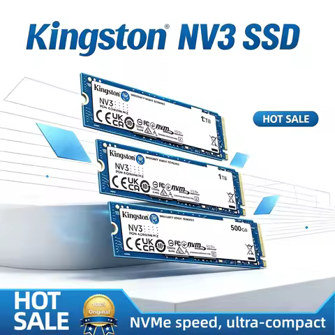 Kingston NV3 M.2 2280 PCIe 4.0 NVMe SSD 1TB 2TB 500GB 6000MB/s Original Internal Solid State Drive H