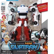 Ω TOBOT MINI QUATRAN 4IN1 CAR SHOCK 4 TO 1 WHITE ROBOT (W5533-140) ☑