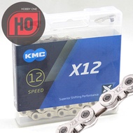 KMC X12 SILVER 126L Chain - 12 Speed Chain