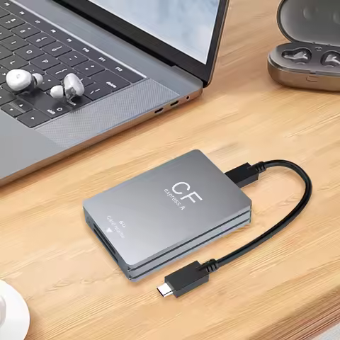 2-in-1 CFexpress Type A &SD Card Reader CF Express Card Reader Type A Adapter USB 3.2 10Gbps Portabl
