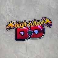 Anime High School DXD Hologram Sticker case hp & laptop size 9.5 cm