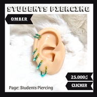 Personalized Omber Color Hoop Earrings - Unisex Hoop Earrings