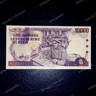 Uang kuno pecahan Rp 10000 Gamelan 1979 Missprint aXF