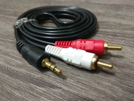 JSN Kabel Aux 2 Rca To 3.5Mm Akai Jack Stereo J04