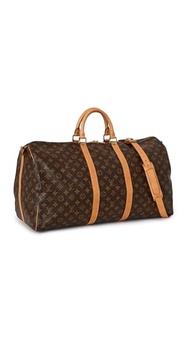 Louis Vuitton Women's Pre-Loved Louis Vuitton Keepall Bandouliere 55 Duffle Bag, Monogram, Brown, On