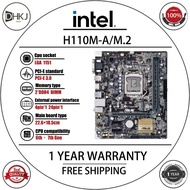 used H110M-A/M.2 Intel 14nm CPU 4*SATA III Intel H110 2*DDR4 DIMM LGA 1151 32G Micro ATX Motherboard