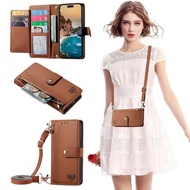 Casing Flip Wallet Love Phone Case for Motorola Moto E15 G06 G05 G86 G67 G57 G15 G85 G75 G56 Power L