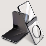 Z Flip 7 Casing Case for Samsung Galaxy Z Flip 7 Z Flip7 Magnetic Hinge Full Protection Electroplate