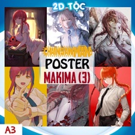 A3 Makima (3) Anime Manga Chainsaw Man poster photo, high quality paper - 2d clan shop